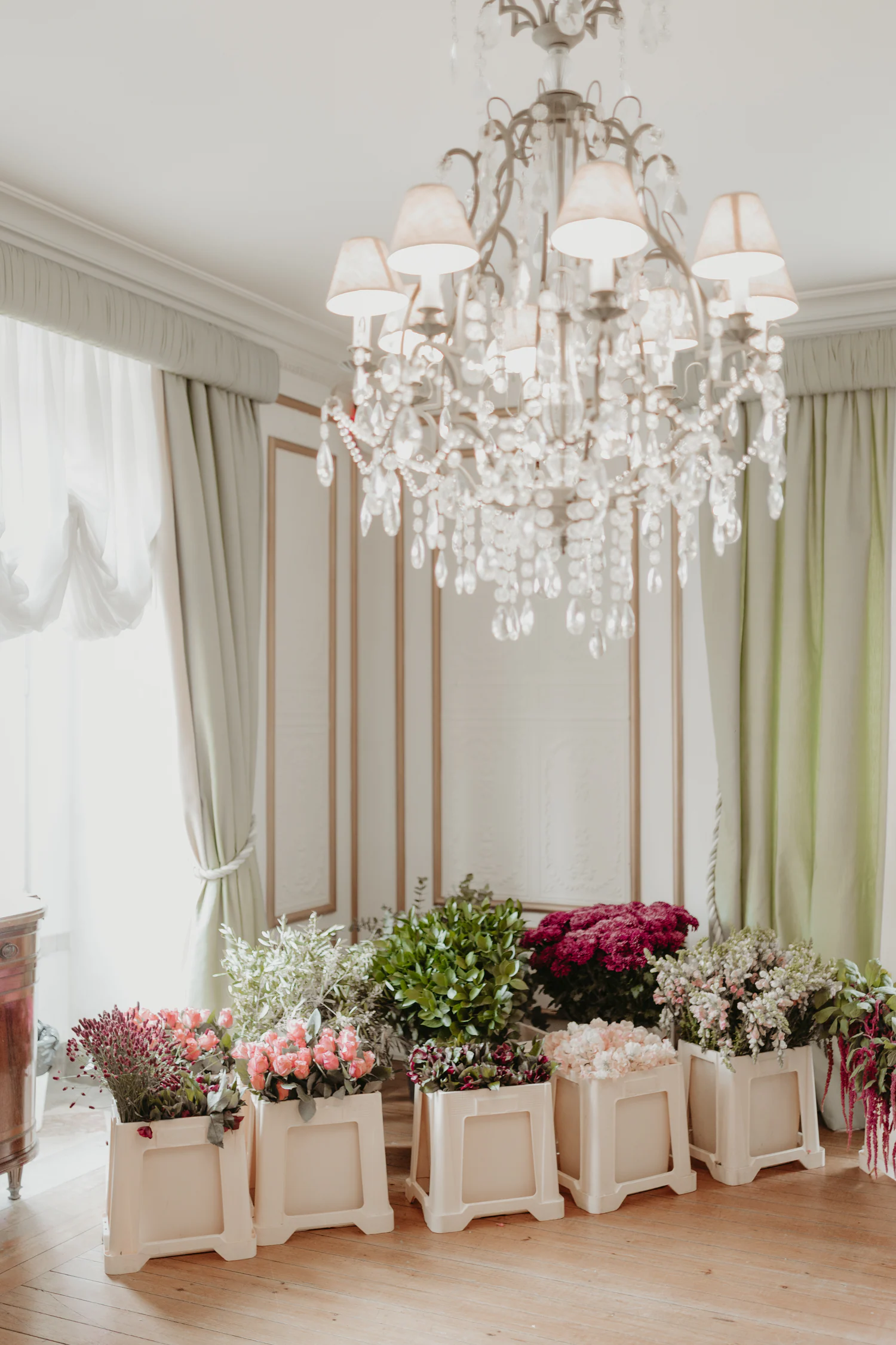 Flores selecionadas para uma composição floral da Flor & Pão