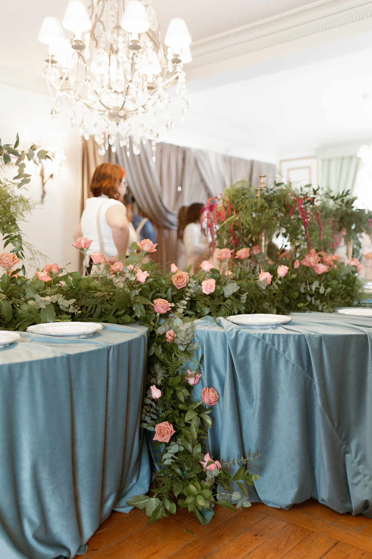 Participantes reunidas num workshop floral privado